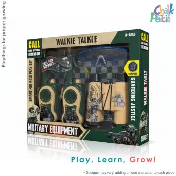 Military Role Play Set With Walkie Talkie