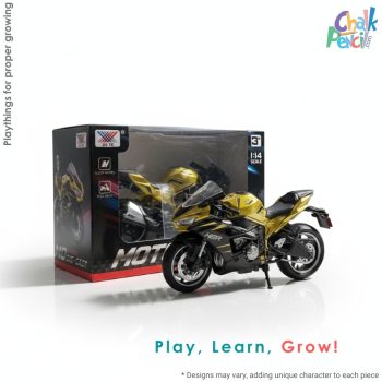Moto Racing Die Cast Toy Motorcycle - Yellow