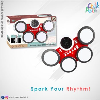 Music Drum for Kids with Light and Sound