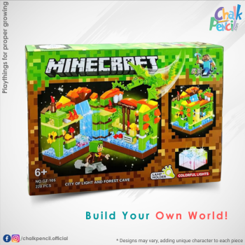 My World Forest Cave Building Blocks Set