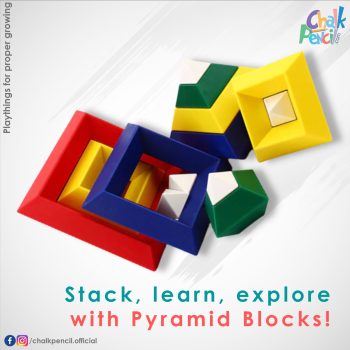 Pyramid Building Blocks - Educational Stacking Toy