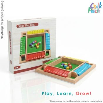 Shut The Box Wooden Dice Game