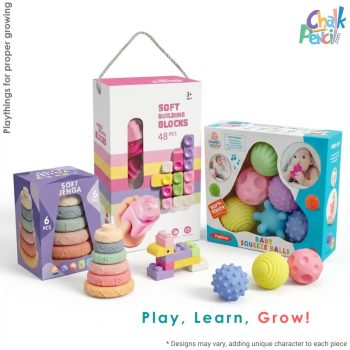 Soft Sensory Play Combo - Balls, Blocks & Stackers
