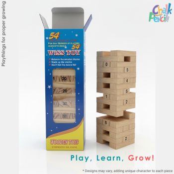 Tower Tumble Blocks Pro 54 Pcs - Classic Stacking Game