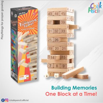 Classic Wooden Tumbling Tower Stacking Game