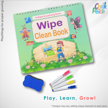 Wipe Clean Reusable Activity Book for Kids