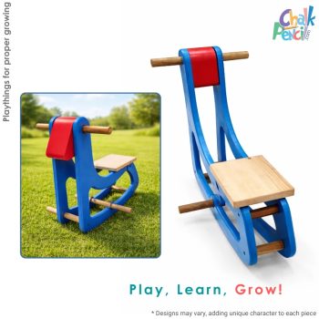 Wooden 2-in-1 Rocking and Ride-On Toy