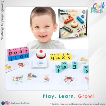 Word Spelling Game With Bell - Educational Learning Toy