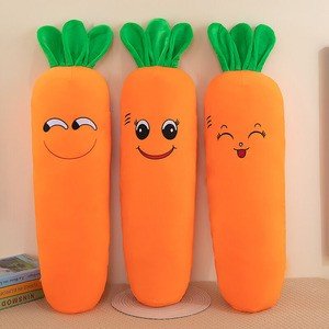 Carrot Plush Long Strip Sleeping Pillow