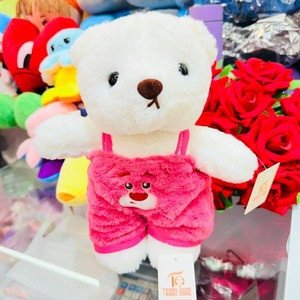 Romper Teddy Bear Plush Toy - Soft Cuddly Gift