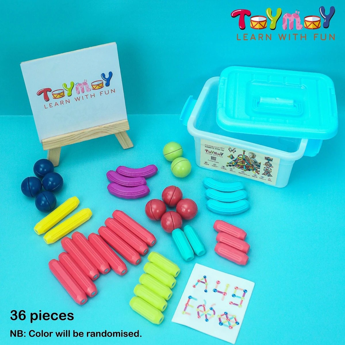 36 Pcs Magnetic Stick STEM Educational Building Blocks