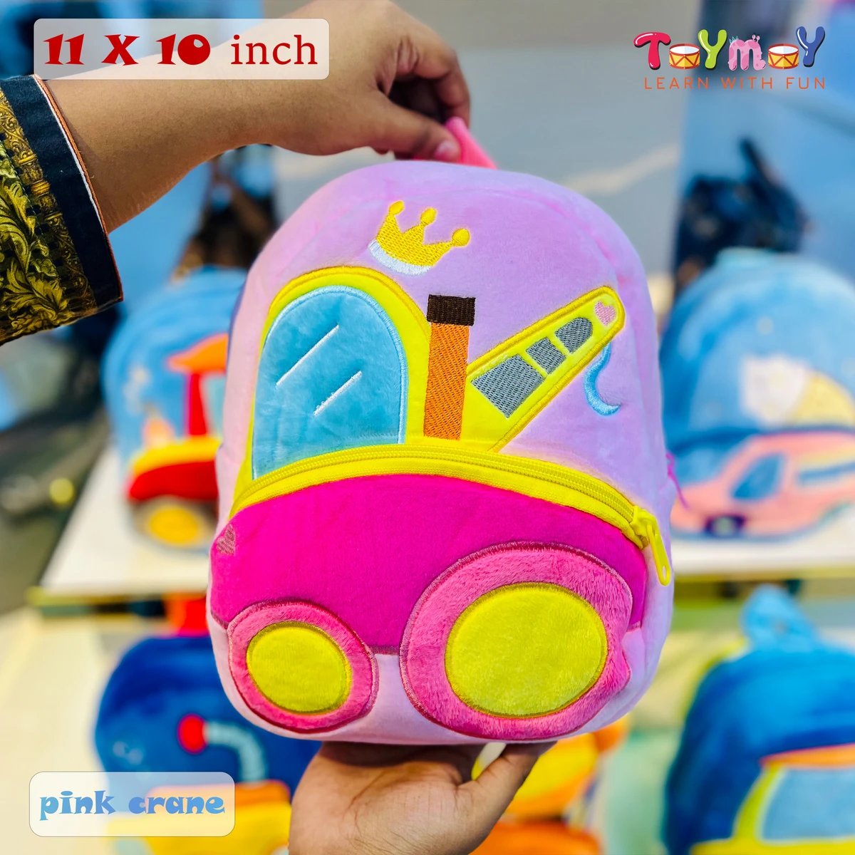 Pink Crane Mini Backpack for Kids