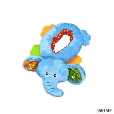 Plush Soft Elephant Teething Rattle Toy with Jhunjhuni