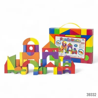 Puzzle Building Blocks Eva Foam 32Pcs Set for Kids (3+ Years)