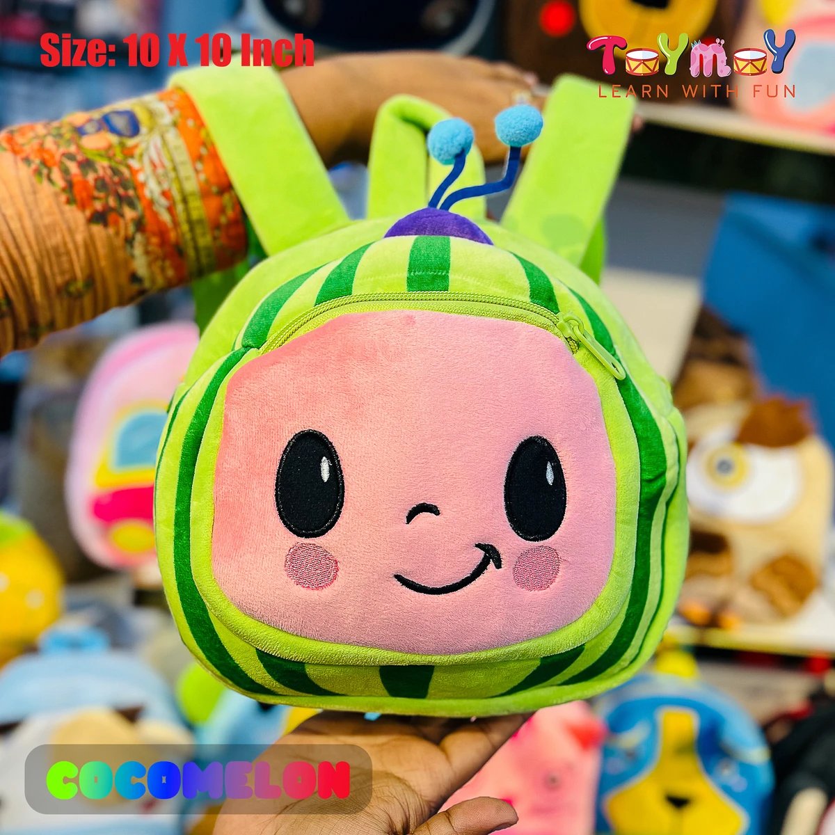 Cocomelon Plush Backpack for Toddlers