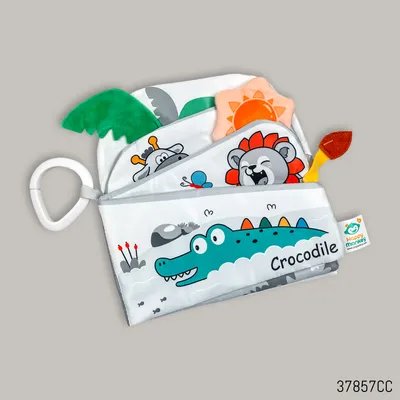 First Step Baby Soft Cloth Book - Crocodile Theme