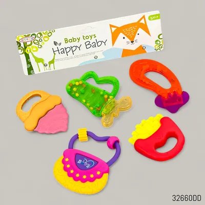 Happy Baby Rattles Set - 5 Pcs (3M+)
