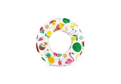 Intex Lively Print Swim Ring 24 Inch (6-10 Years) - Watermelon