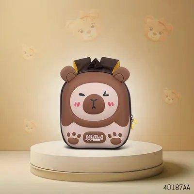 Kids Bear Printed EVA Hard Shell Backpack (11 Inch)
