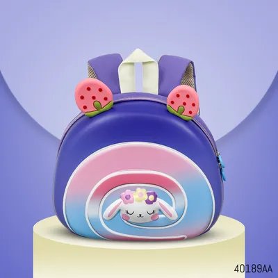 Kids Lamb Printed EVA Hard Shell Backpack (10 Inch)