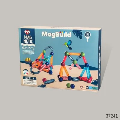 Magbuild Magnetic Puzzles Stick Large 66Pcs