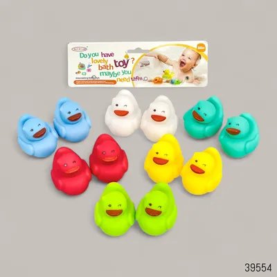 Meilebao 12Pcs Color Ducklings Bath Toys Set