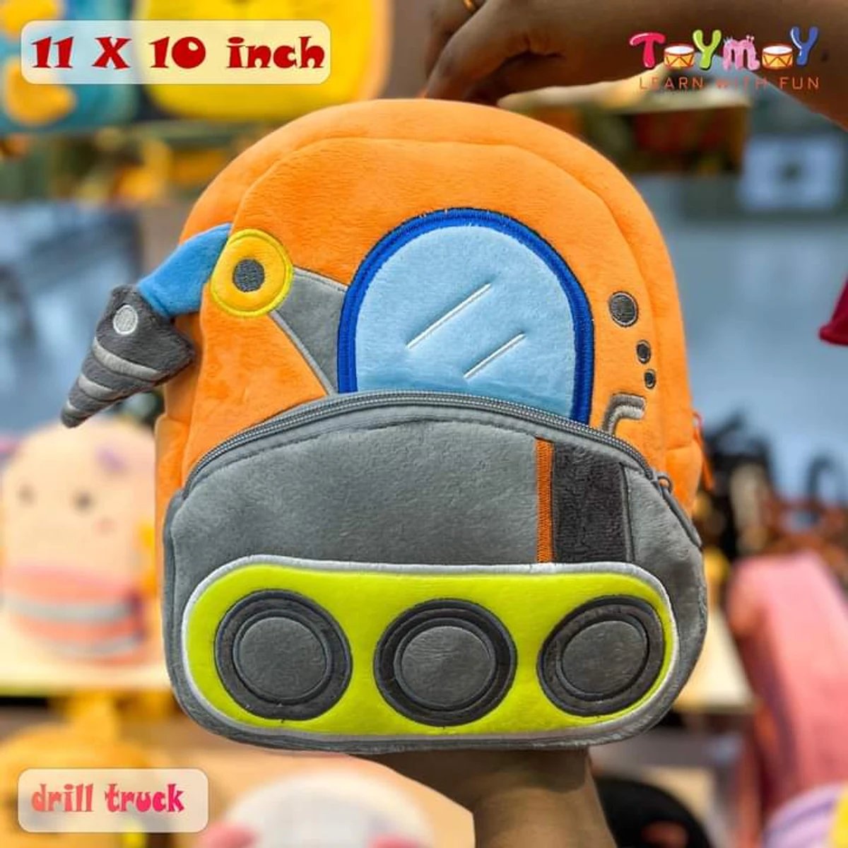 Toymoy Drill Truck Mini Backpack Toy Set