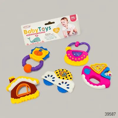 Meilebao 5Pcs Baby Rattles Jhunjhuni Set