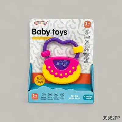 Meilebao Single Baby Rattle & Teether Toy - Purple