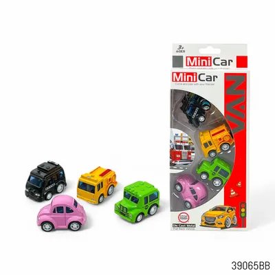 Mini Cars Die Cast Metal Vehicle Set - 4 Pcs (3+ Years)