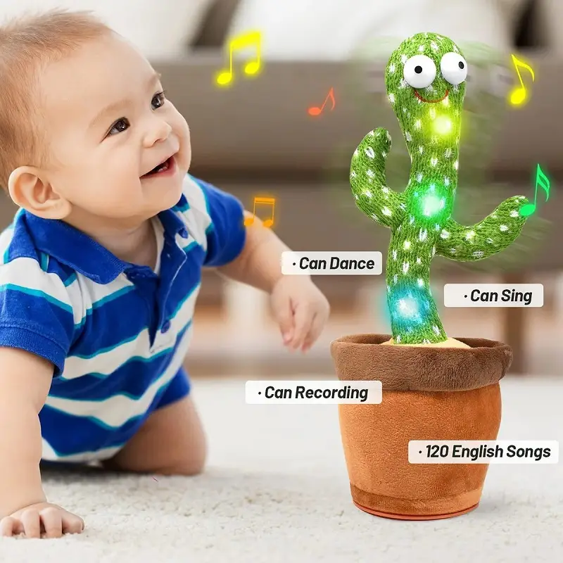 Dancing Cactus Toy - Interactive Mimicking & Singing Plush