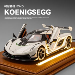 Koenigsegg Jesko Absolut White Die-cast Model 1:24 Scale