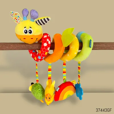 Baby Spiral Plush Activity Hanging Toy - Giraffe