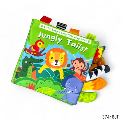 Baby First Learning Cloth Book - Jungle Tails