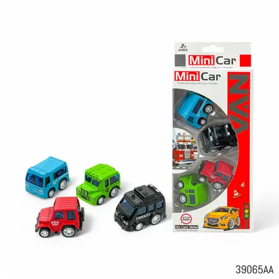 Mini Cars Die Cast Metal Vehicle Set 4pcs 3Y+