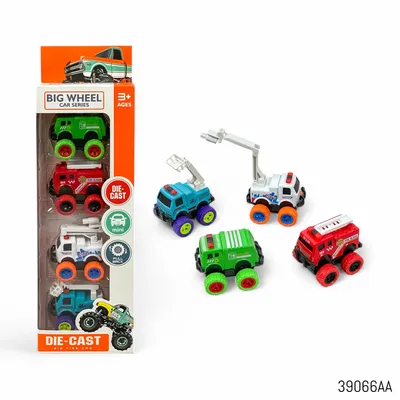 Big Wheels Mini Die Cast Metal Vehicle Set - 4 Pcs (3+ Years)