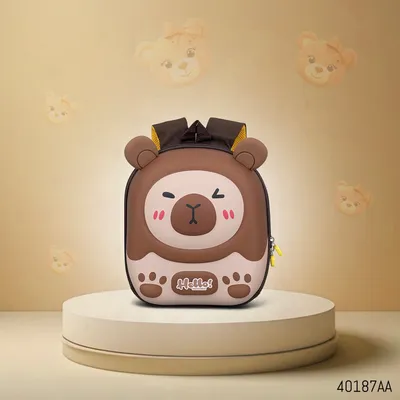 Kids Backpack Bear Printed Eva Hard Shell H11 inch 2Yr to 5Yr