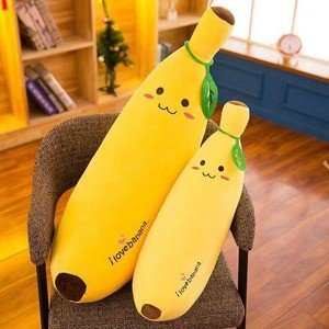 Banana Plush Side Pillow - Cute Soft Toy for Kids
