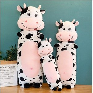 Kawaii Cow Long Sleeping Pillow Plush Toy