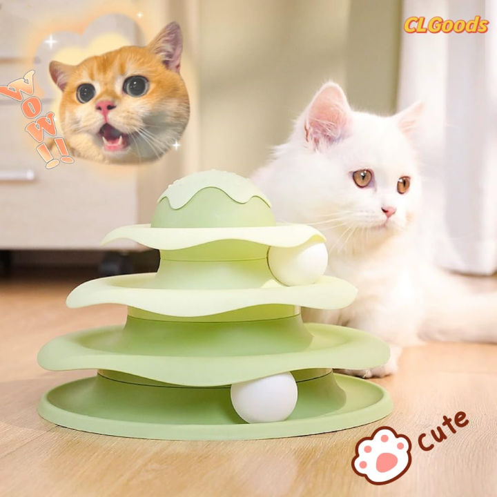 Buy Cat Tower Toy Cat Intelligence Training Turntable in Bangladesh