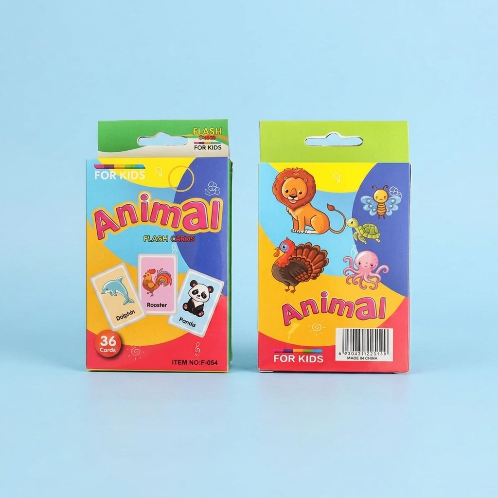 Buy Animal Flash Cards For Preschool Kids Educational Brain Building in Bangladesh