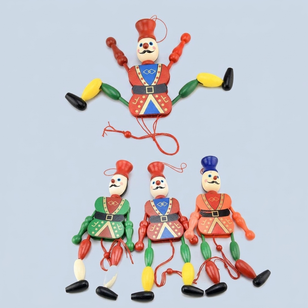 Buy Marionette Puppet Shadow Play Soldier Kids Child Baby Wooden Funny Traditions Classic Toy in Bangladesh