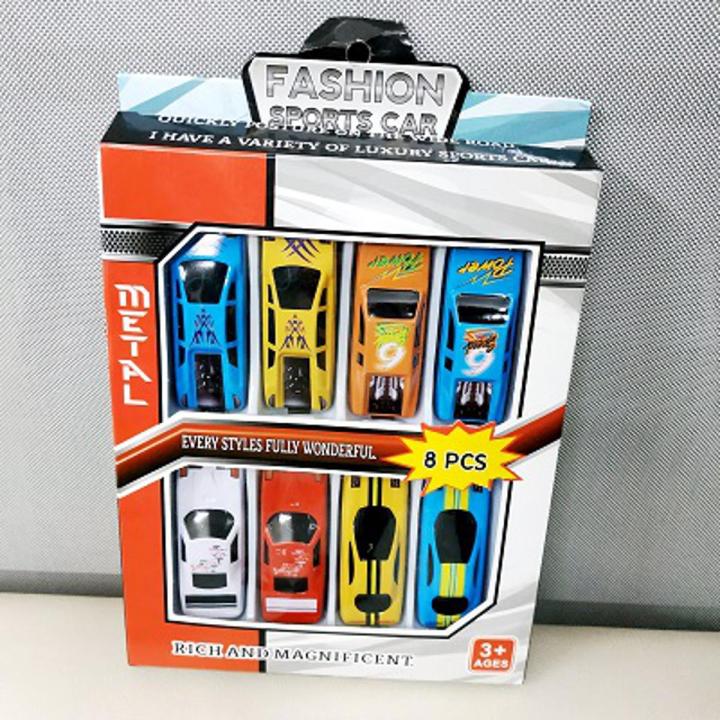 Buy Kids Small Fashion Sports Cars Toy Set (8 Pieces) in Bangladesh