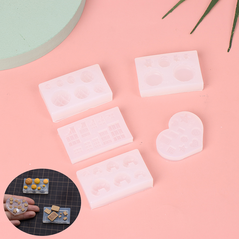 Buy Qingyue Dollhouse Miniature Chocolate Cookie Molds DIY Cream Biscuit Mold in Bangladesh