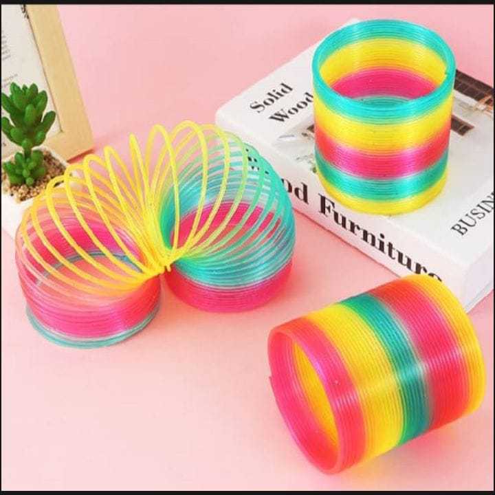 Buy Rainbow Spring Magic Coil Toy Set - 3 Pcs in Bangladesh