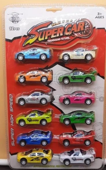 Buy Super Car Toy Set 12 pcs in Bangladesh