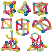Buy 64 PCS Magnetic Building Blocks Construction Set in Bangladesh