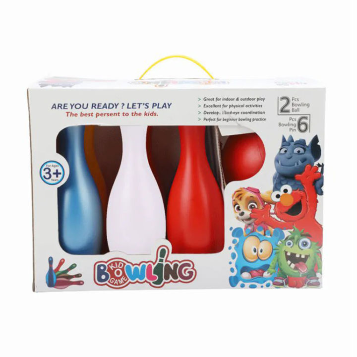 Buy Kid Bowling Game Set with 6 Pins and 2 Balls in Bangladesh