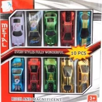 Buy 8-Piece Pull Back Mini Toy Cars Set for Kids in Bangladesh