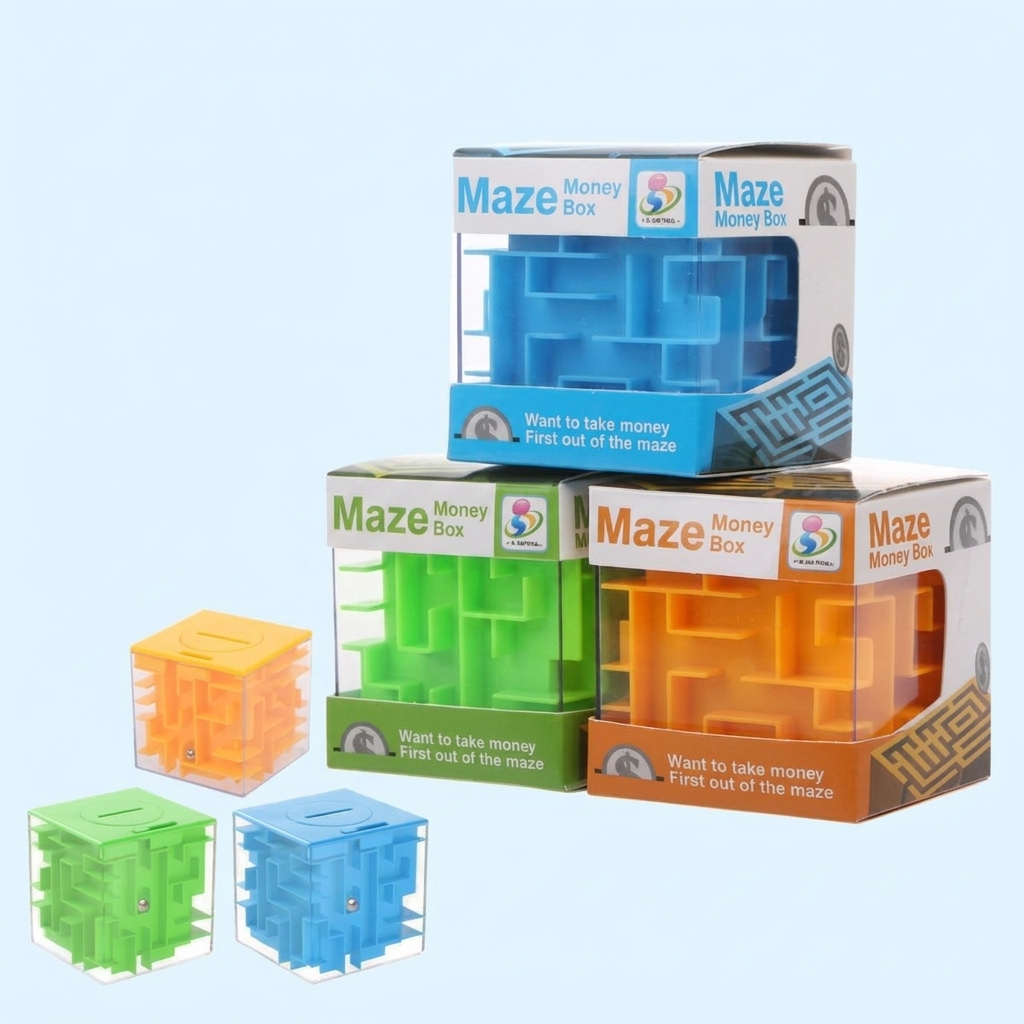 Buy Maze Money Bank 3D Puzzle Box Educational Toy in Bangladesh